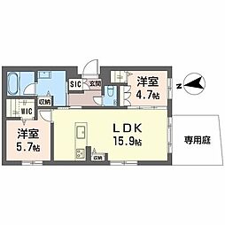 城山 ODAZEN 2LDKの間取図画像