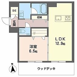 GREEN FOREVER 桜山 1LDKの間取図画像