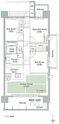 エスティメゾン萱場 3LDKの間取図画像