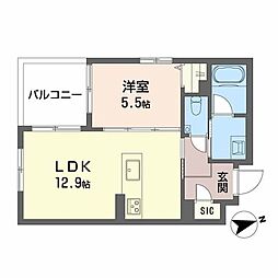 Wistar Hills Atsuta 1LDKの間取図画像