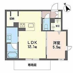 Rio Collina 東山 1LDKの間取図画像