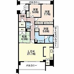プライムメゾン富士見台 4LDKの間取図画像