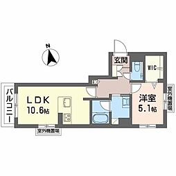 OG nagoya 1LDKの間取図画像