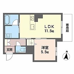 Maison Mizuki 1LDKの間取図画像