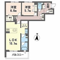 間取図画像 2LDK