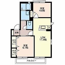 間取図画像 2LDK