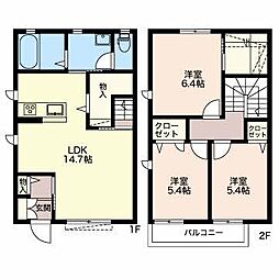 シャーメゾンMON 3LDKの間取図画像