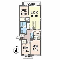 アルタクオリタ 3LDKの間取図画像