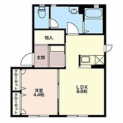 間取図画像 1LDK