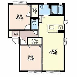 MASTTOWN島内C 2LDKの間取図画像