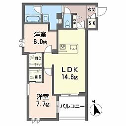 間取図画像 2LDK