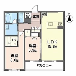 間取図画像 2LDK