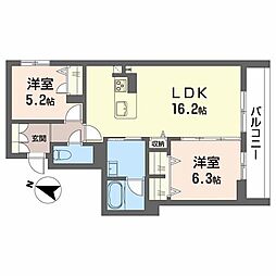 間取図画像 2LDK