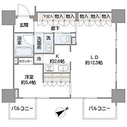 ディークラディアイヴァン初台 1LDKの間取図画像