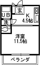 ハピネス808 201 ｜ 石川県野々市市押野３丁目157番地（賃貸アパート1K・2階・32.40㎡） その2