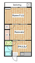 シルクハイツ  ｜ 群馬県高崎市中尾町（賃貸アパート2DK・2階・37.19㎡） その2