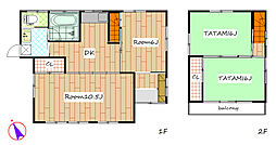 吉井UJ戸建 2階4DKの間取り