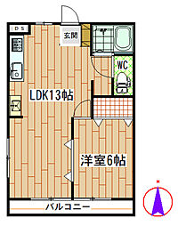 間取図画像 1LDK