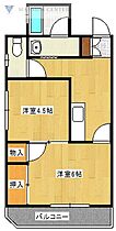 コーポ倉田  ｜ 新潟県新潟市東区山木戸1丁目9-12（賃貸マンション2K・2階・36.59㎡） その2