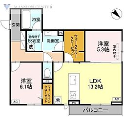 間取図画像 2LDK