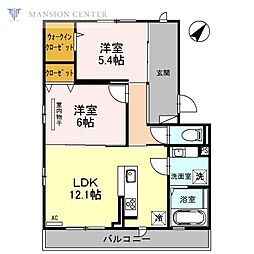 ルーチェ 2LDKの間取図画像