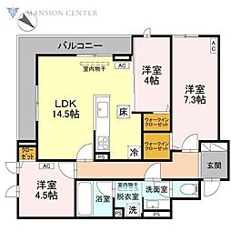 フィラーレ 3LDKの間取図画像