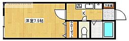 グランシャリオ2 1Kの間取図画像