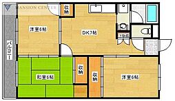コーポ太平 3DKの間取図画像