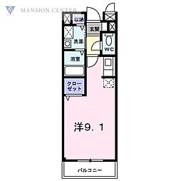 ネオ・ブリーズ ワンルームの間取図画像