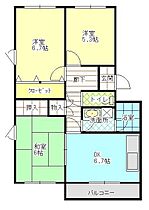 メゾンドララバイ  ｜ 滋賀県東近江市中小路町（賃貸マンション3DK・3階・58.25㎡） その2