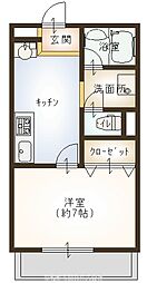 アーバン・プロムナード 1Kの間取図画像