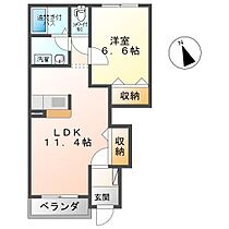 長野県上田市中野（賃貸アパート1LDK・1階・44.52㎡） その2