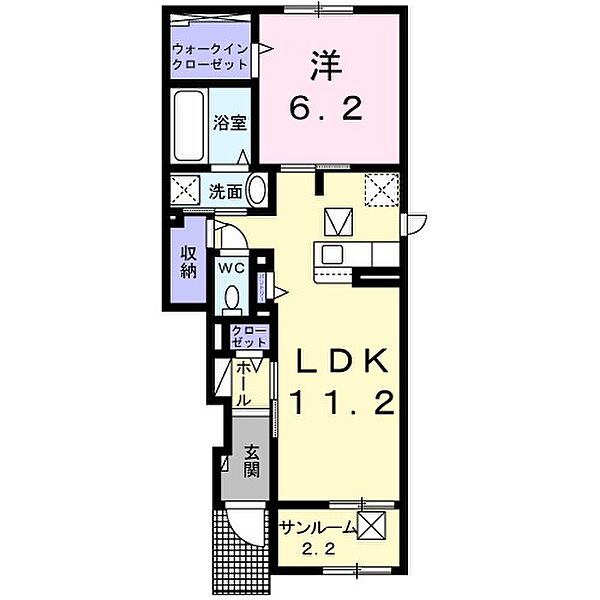 TアルバII 105｜長野県東御市和(賃貸アパート1LDK・1階・50.03㎡)の写真 その2