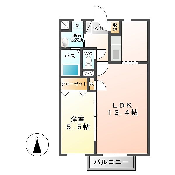 サープラスS・K ｜長野県東御市和(賃貸アパート1LDK・1階・46.14㎡)の写真 その2