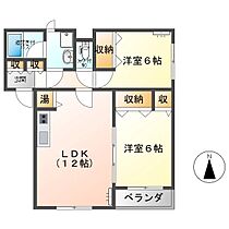 サンモール北大手  ｜ 長野県上田市中央西１丁目（賃貸マンション2LDK・2階・56.97㎡） その2