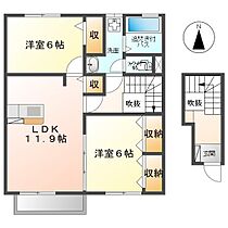 サフィーロ　B棟  ｜ 長野県上田市蒼久保（賃貸アパート2LDK・2階・67.79㎡） その2