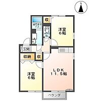 長野県上田市芳田（賃貸アパート2LDK・2階・53.76㎡） その2