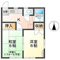 サニーハイツK  ｜ 長野県上田市上田原（賃貸アパート2K・2階・34.78㎡） その2