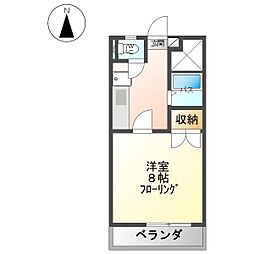 しなの鉄道 滋野駅 徒歩15分の賃貸アパート 1階1Kの間取り
