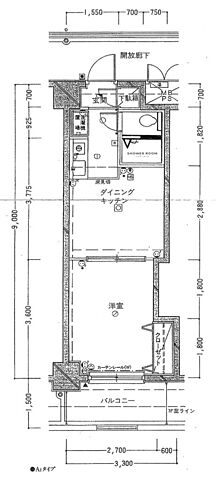 間取り ダイアパレス高崎中央　306号室 3階/306