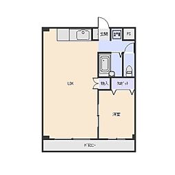 エディフィス1 1LDKの間取図画像