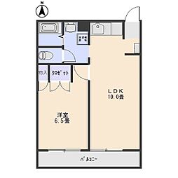 フェアリー 1LDKの間取図画像