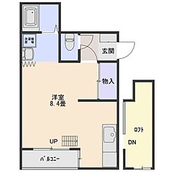 モリハイツＮｏ．2 1階1Kの間取り