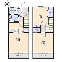 エルグランド 2LDKの間取図画像