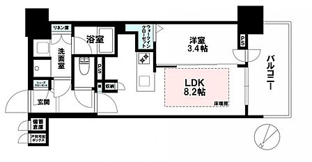多彩な収納を設置し居住性を追求した間取り。