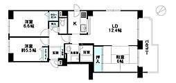 シティオ福住 3LDKの間取図画像