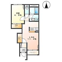 クレシア  ｜ 福井県あわら市二面２丁目（賃貸アパート1LDK・1階・44.52㎡） その2