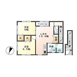 間取図画像 2LDK