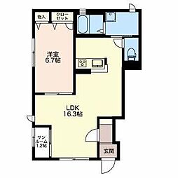 ブランシェヒカルA 1階