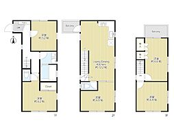 物件画像 四葉一丁目戸建5LDKカースペース有
